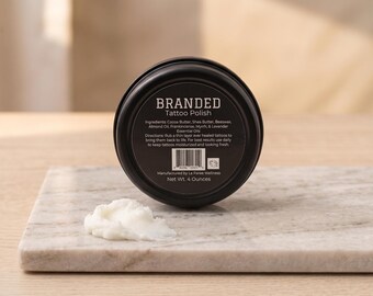 Tattoo Aftercare Polish, Hydrating Butter Balm for Color Preservation and Skin Recovery