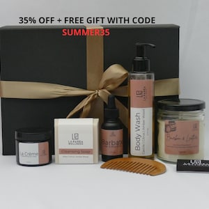 Self-care package for him, Hygge Self Care Gift Box, Birthday Gift Box For Husband, Gift for Dad, Gift box for men