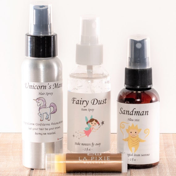 Kids Room Spray Gift Set Pure Essential Oils Fairy Dust Room Spray Sandman Spray Keep Monsters Away Gift For Kids Bedtime Story