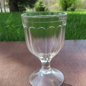 Sherry Glass/Optic Pressed Glass/Vintage 1960s/Bar Ware/Wine Glasses