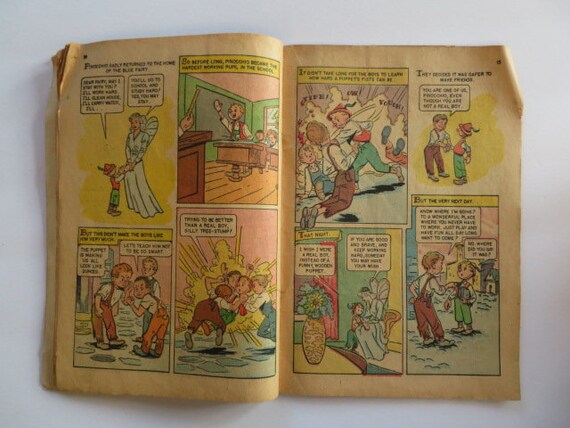 1954 Pinocchio Classics Illustrated Junior #513 Gilberton