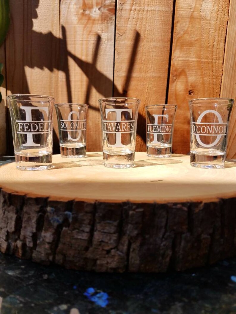 Personalized Shot Glass Groomsmen Usher Gift Custom Shot Etsy