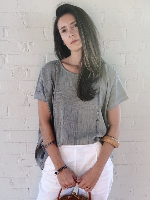 Huipil | Mexican Huipil | All Cotton | Mexican Blouse | Natural Dyes | Embroidered Blouse | Organic Clothing