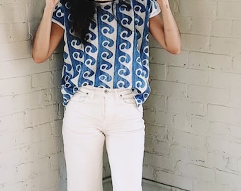 Huipil Jalapa | Handcrafted Organic Huipil: A Work of Art from Oaxaca | All Cotton | Mexican Blouse