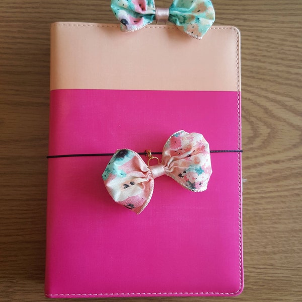 Coral and Mint Planner Clip/ Charm