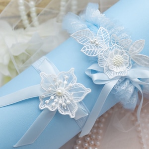 something blue for bride lace garter for wedding toss garter wedding garter set blue something blue wedding garter bride gift boho garter