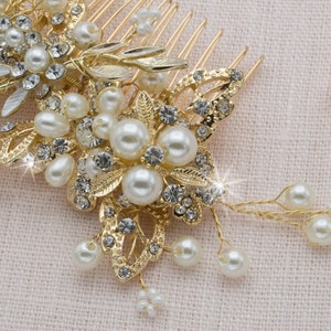 Bridal Hair Comb Wedding Hair Piece Bride Hair Piece Bridal Hair Piece Hair Comb Bridal Hair Clip Wedding Hair Comb Art Deco Hair Comb