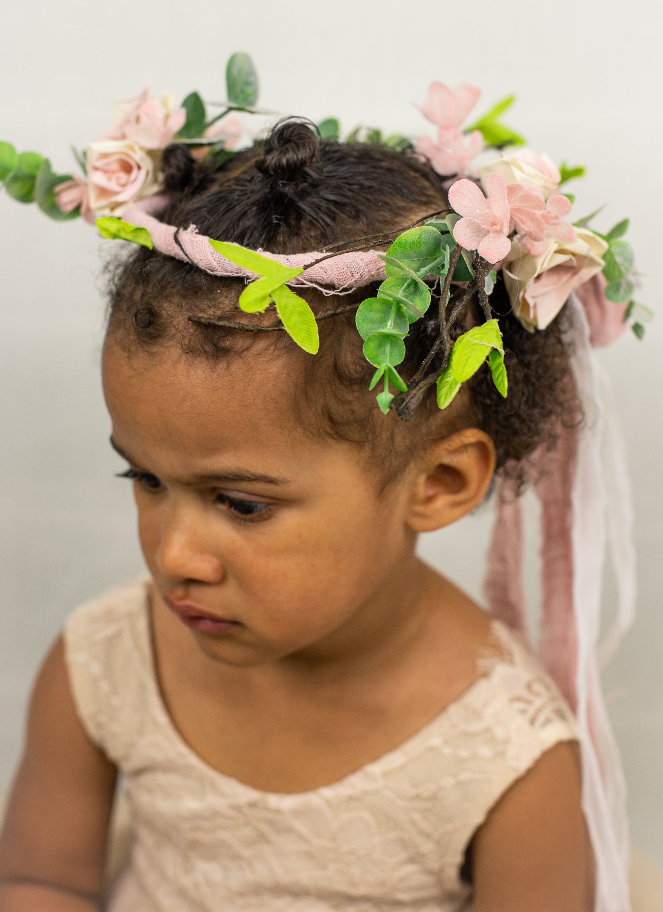 Flower Crown Wedding Flower Girl Headband Wedding Flower Crown Etsy