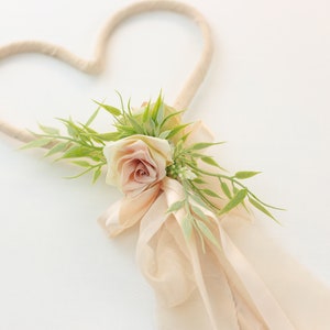 Silk Flower Wand Blush Wedding Wand Rose Garden Floral Wand Wedding Flower Bouquet Alternative Princess Wand Flower Girl Wand Keepsake Gift