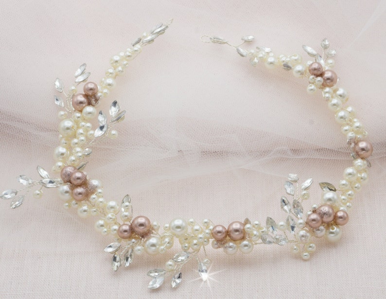 Bridal Hair Vine Crystal Crown Hair Vine Bridal Tiara Long Etsy Canada