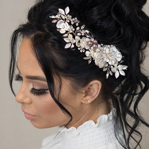 Wedding Bridal Crown Headdress Flower Crystal Hair Accessories Bridal Tiara Gift 