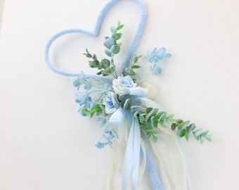 Blue Flower Girl Wand Bouquet Alternative Flower Girl Keepsake Flower Girl Gift  Birthday Girl Wand Personalized Gift Princess Wand