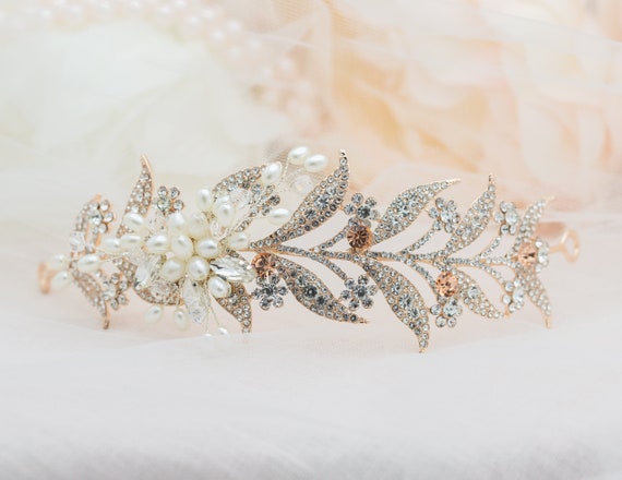 Beauty And The Beast Wedding Disney Wedding Gold Tiara Etsy