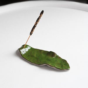 Leaf Ceramic Incense Holder. Handmade image 6