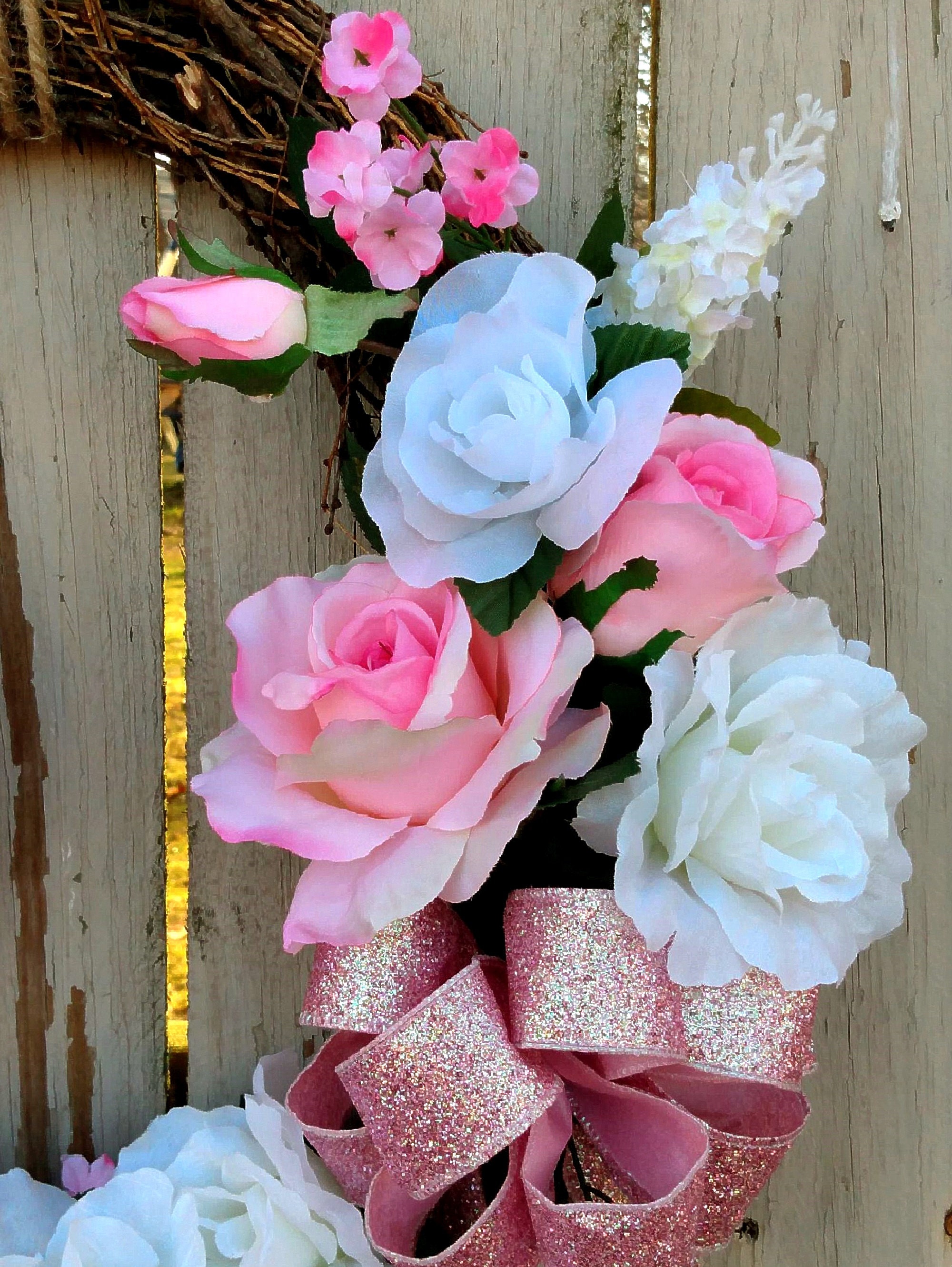 Pink and White Baby Shower Decor Pink and White Wedding Etsy