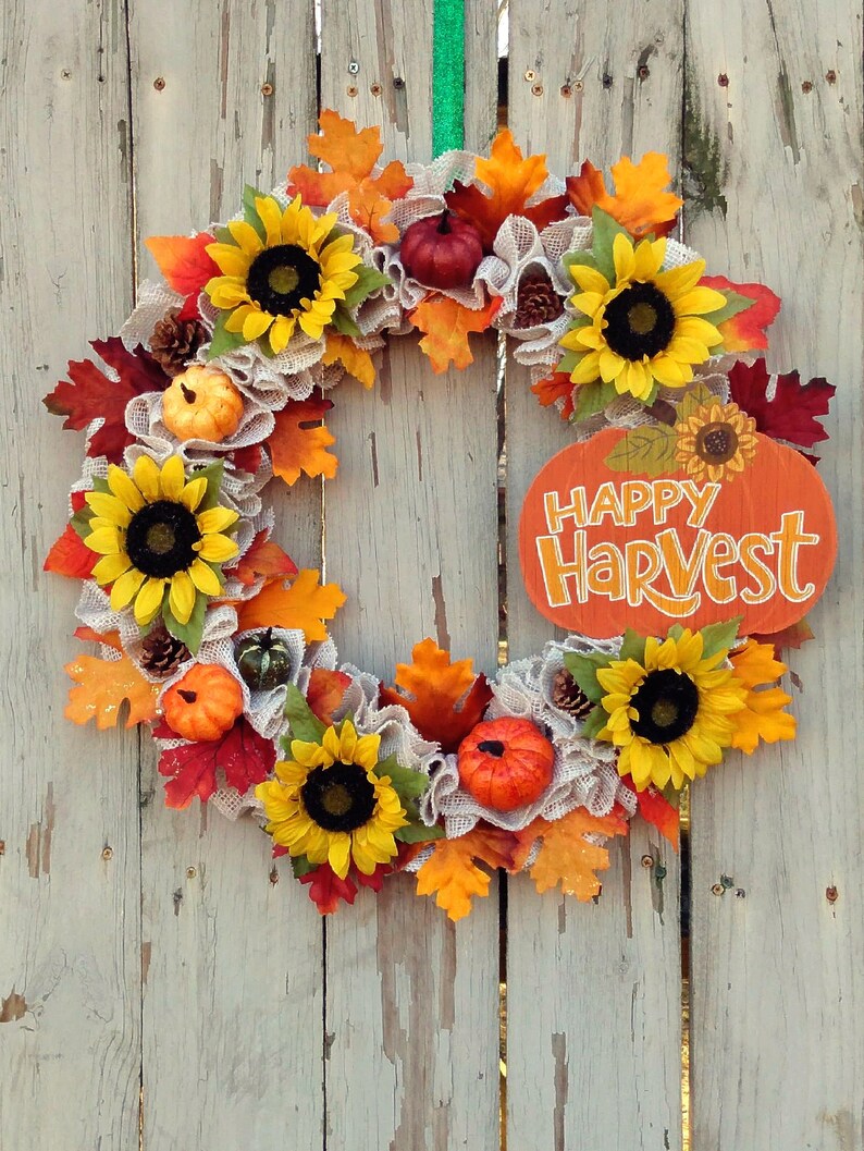 Large Fall Wreath With Sign Fall Wreath For Front Door White Etsy Large fall wreath with sign fall wreath for front door white etsy