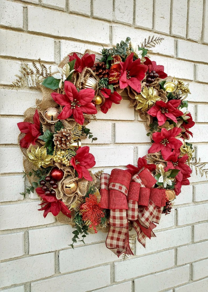 Christmas Wreath for Front Doors, Christmas Wreath With Lights