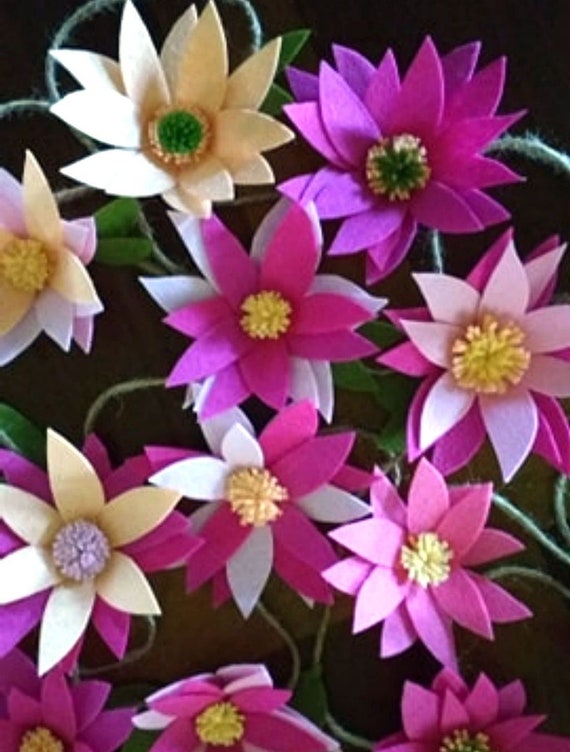 Felt Flower Nursery Decor Felt Flower Wedding Garland Floral Etsy