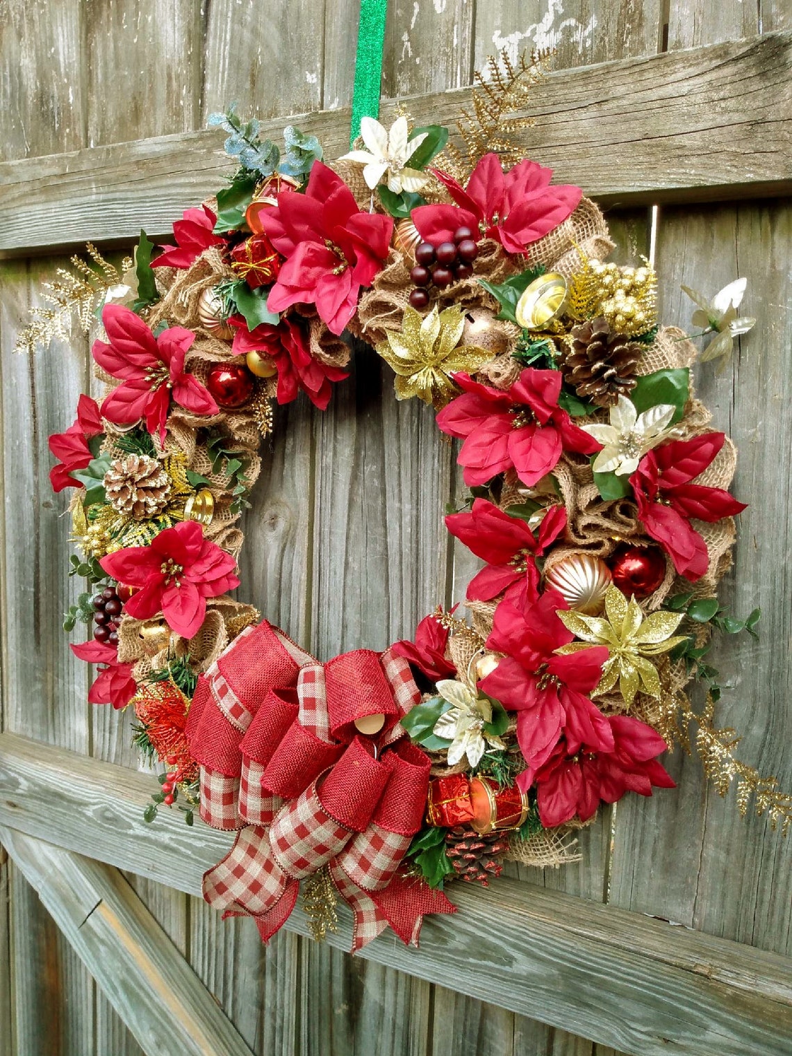 Christmas Wreath for Front Doors Christmas Wreath With Etsy