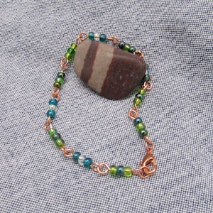 Beaded Copper Bracelet