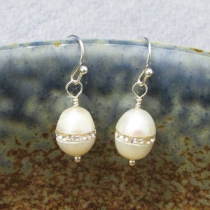 Crystal Pearl Earrings
