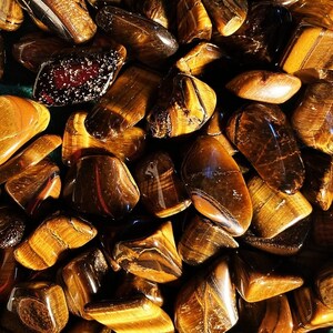 Tiger Eye Crystal l Tiger Eye Stone l Tiger Healing tumbled Stone