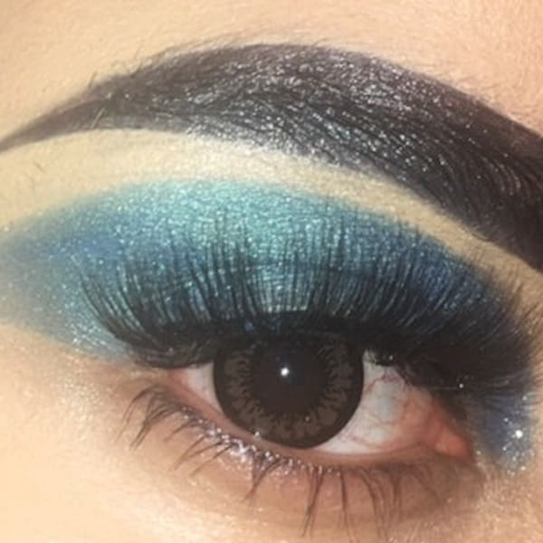 Vegan Blue Eyeshadow l Organic Eeyshadow l Blue Eyeshadow l Deep Marine Blue    5g