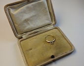 Antique Edwardian Brooch Jewelry Presentation Box Push Button Closure