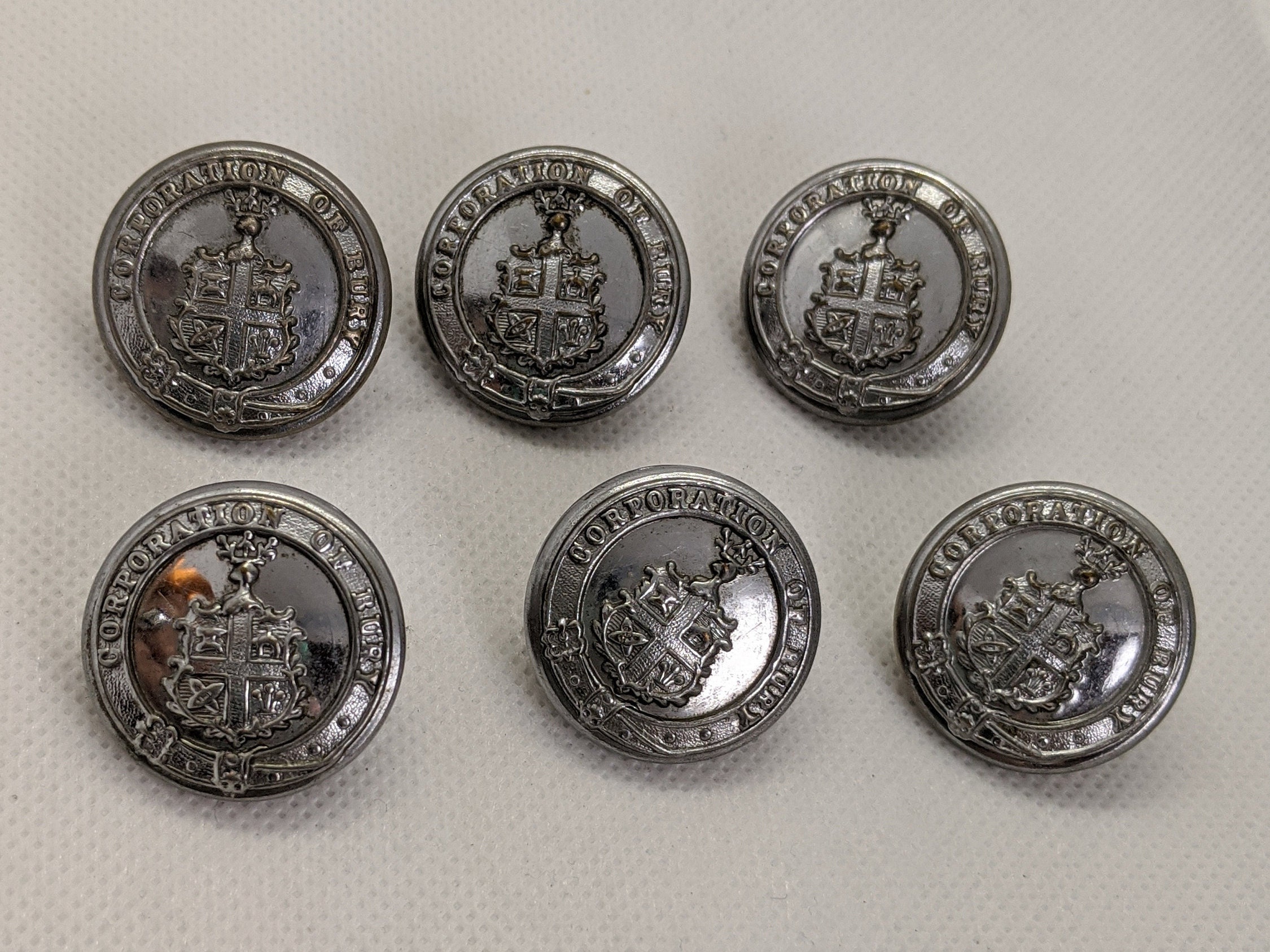 Set of 6 Vintage British Uniform 1 Buttons Corporation - Etsy UK