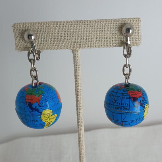 Fun Globe Dangle Earrings - image 1
