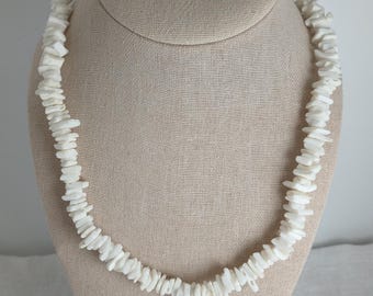 プカシェルネックレス ブルー＆ホワイト ヴィンテージ - Etsy 日本