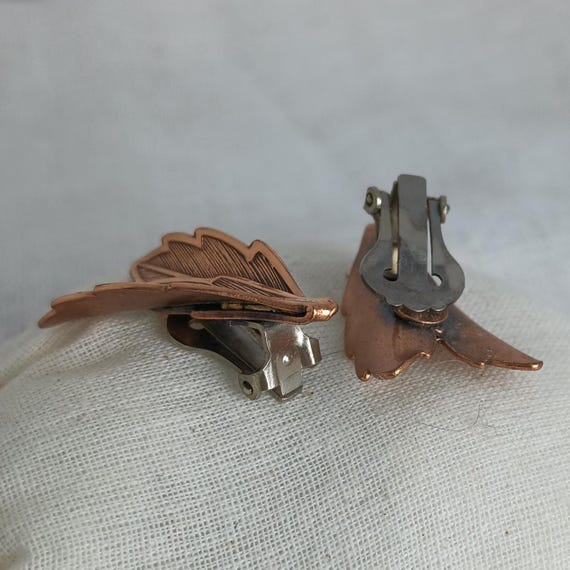 Bell Trading Post c1950s Solid Copper Double Leaf… - image 3