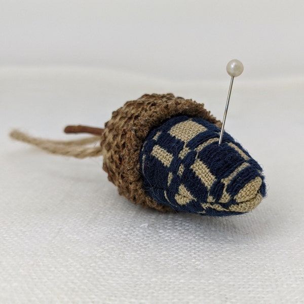 Handmade Acorn Pincushion or Christmas Tree Ornament! Holiday Stocking Stuffer Gift for Mom