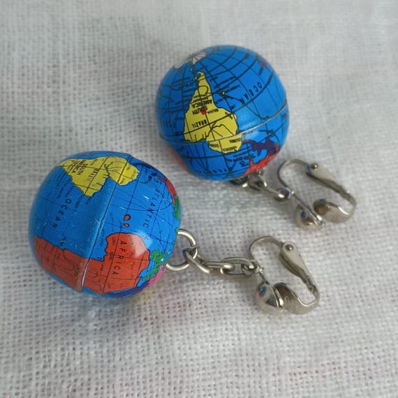 Fun Globe Dangle Earrings - image 4