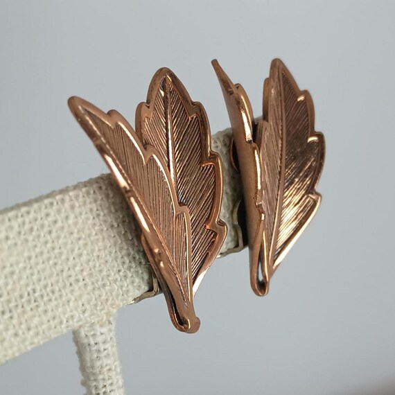 Bell Trading Post c1950s Solid Copper Double Leaf… - image 2