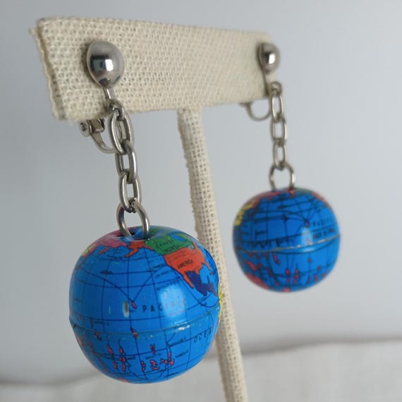 Fun Globe Dangle Earrings - image 2