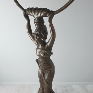 Antique 1900s Art Nouveau Figure Vanity Mirror