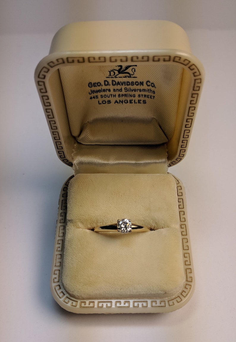 Art Deco 1930s Celluloid Ring Presentation Box\u2014top condition!