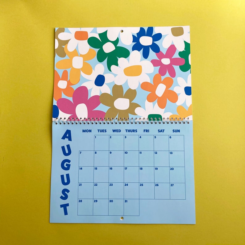 2023 Wall Art Calendar Illustrated Prints and Patterns Etsy UK