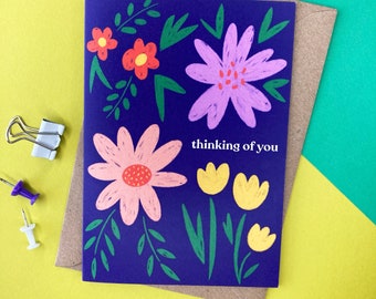 Thinking of you, Sympathy, Get Well, Missing You, A6 Eco-friendly Card