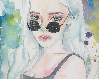 Hand painted watercolor