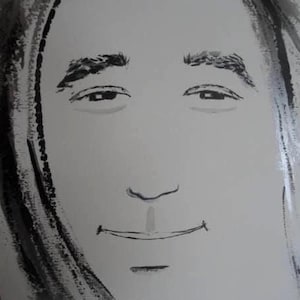 Sold Please Do not Buy Young JESUS CHRIST ORIGINAL Acrylic Painting Black White S M Jack Artist Large God Sharon Jack Fine Art 24x36" Canvas