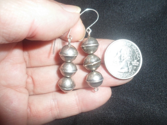 Old Handmade Sterling Beads VINTAGE NAVAJO PEARLS… - image 10