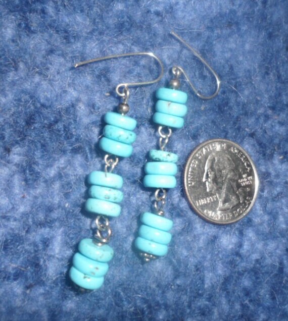 Longer Amazing!! Vintage Navajo Sky Blue Turquoise Native American Necklace Longer Amazing!! Vintage Navajo Sky Blue Turquoise Native American Necklace