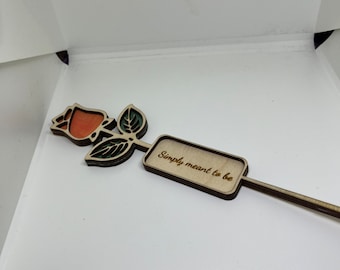 Customized wood roses