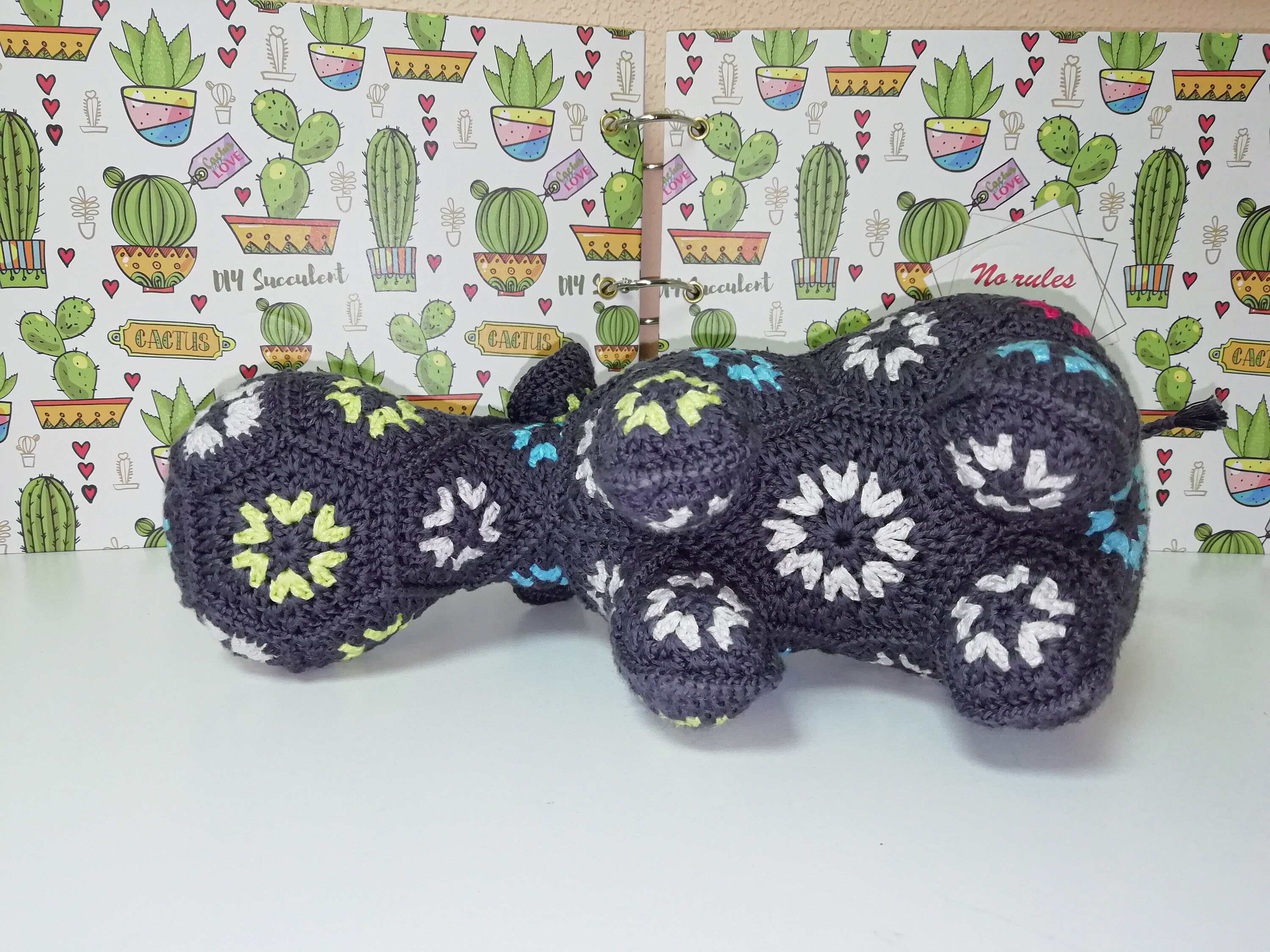 Crochet hippo made out of Granny Squares Grannies Etsy