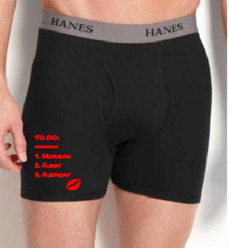 To Do Boxer Briefs to Do List Personalized Boxer Briefs Etsy