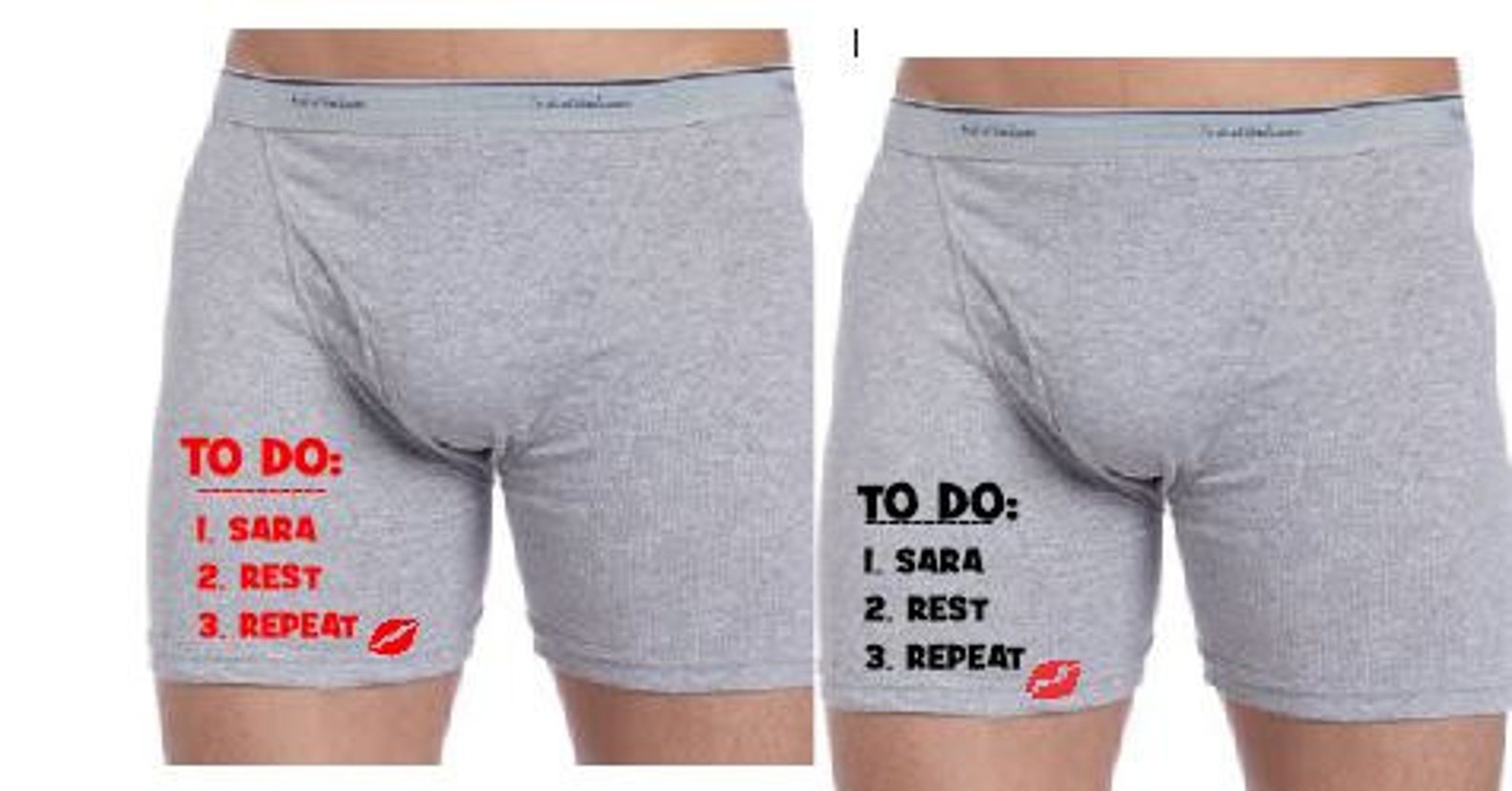 To Do Boxer Briefs, to Do List, Personalized Boxer Briefs, Gifts for