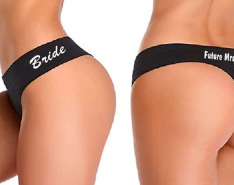 Thongs for Bride, I Do Panties,  Personalized Thongs, Gifts for her, Gifts for Him, Underwear for her, Gifts for Bride