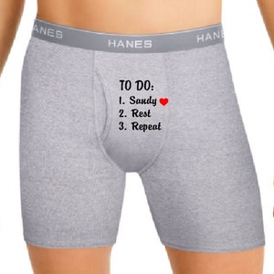 To Do Personalized Boxer Briefs Gifts for Him Gifts for Her - Etsy